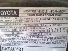 2004 TOYOTA RAV4 GRAY 2.4 AT AWD.  Z24859